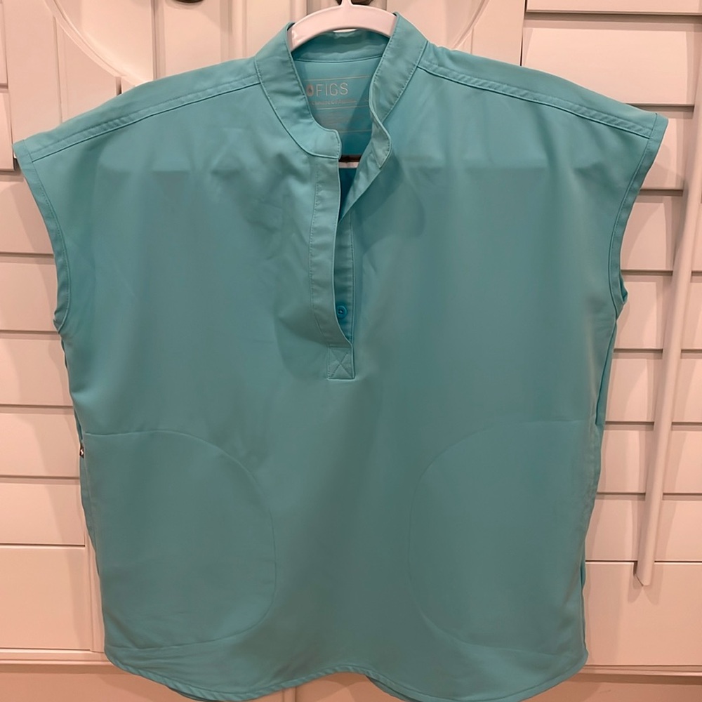 Figs Technical Collection turquoise Top